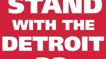 I Stand with Detroit 23 sign
