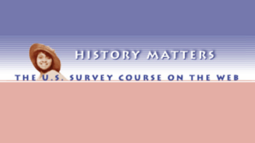 Logo for History Matters, The U.S Survey Course on the Web