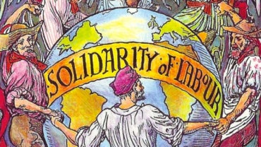 Illustration on Solidarity of Labour from Labor History Links
